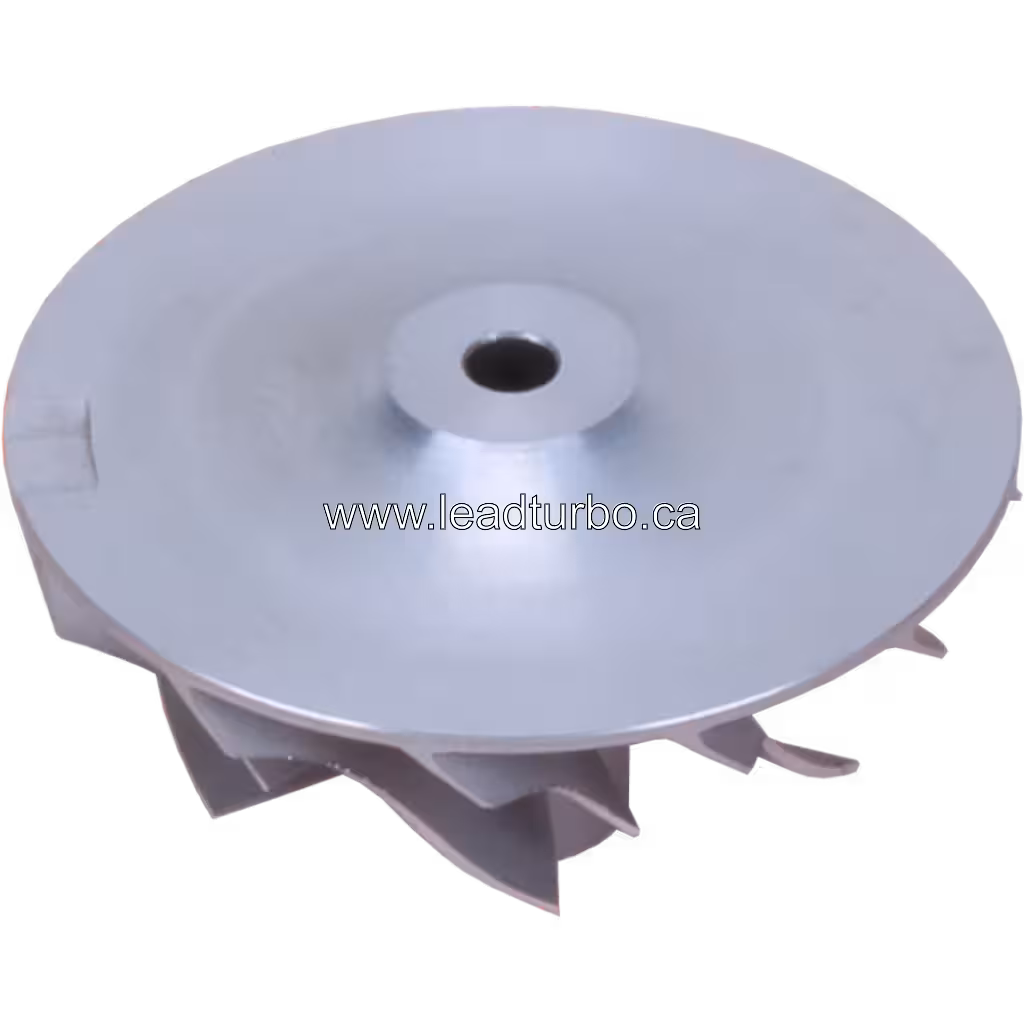 Koło sprężarki 767720-5006S CW-R do turbosprężarki J96 bottom 45 degree view