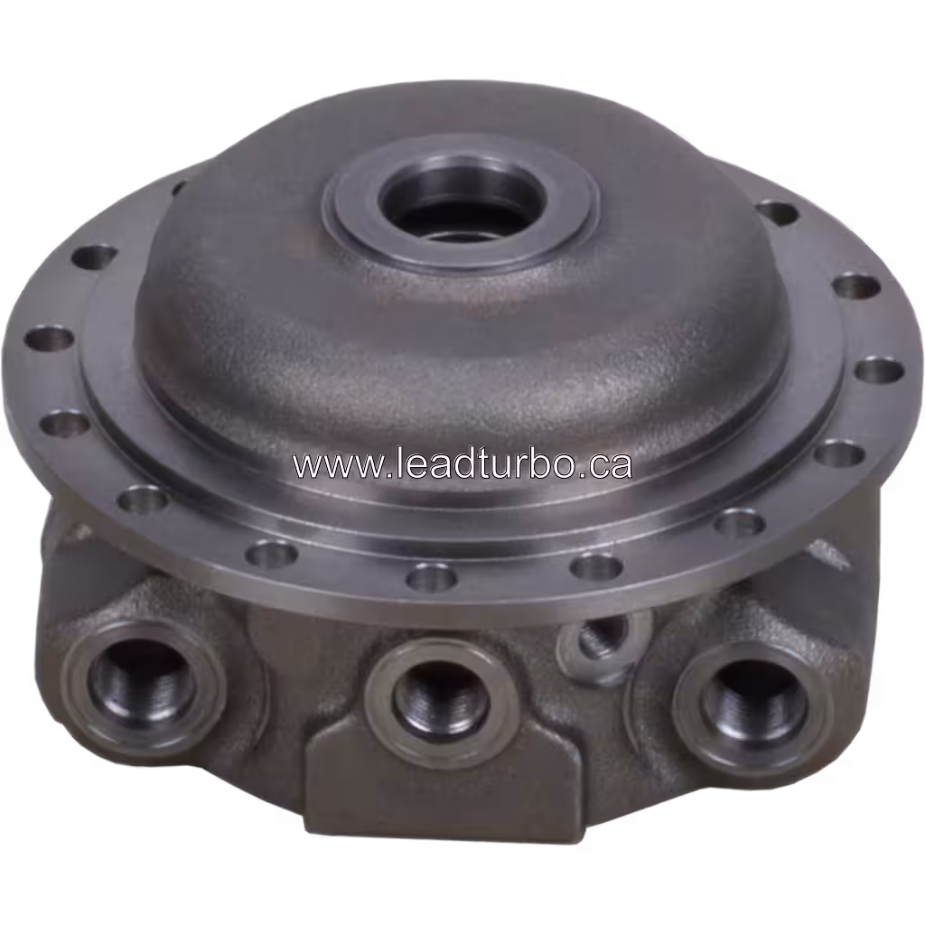 Obudowa łożyska turbosprężarki do Cummins QSK60 Powergen bottom 45 degree view