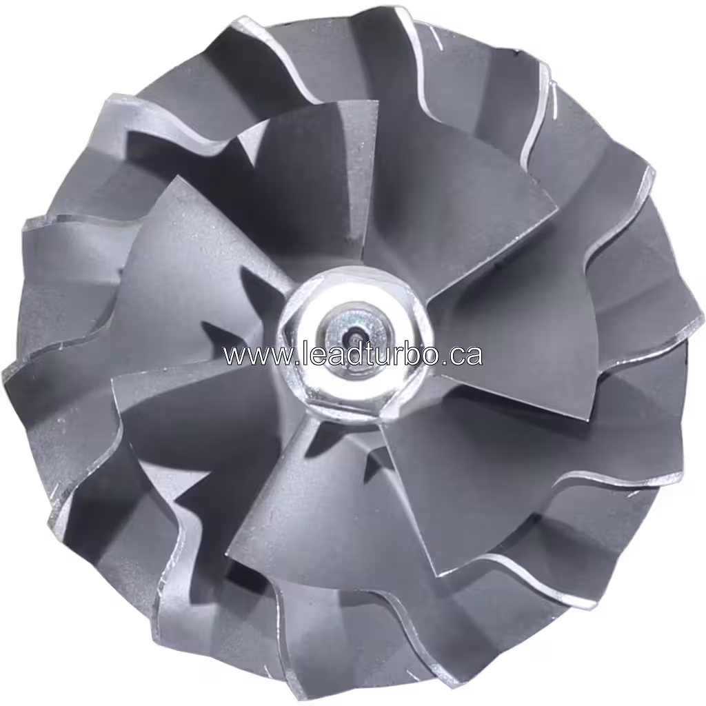 Detalle del rotor de turbocompresor J96