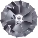 Detalle del rotor de turbocompresor J96