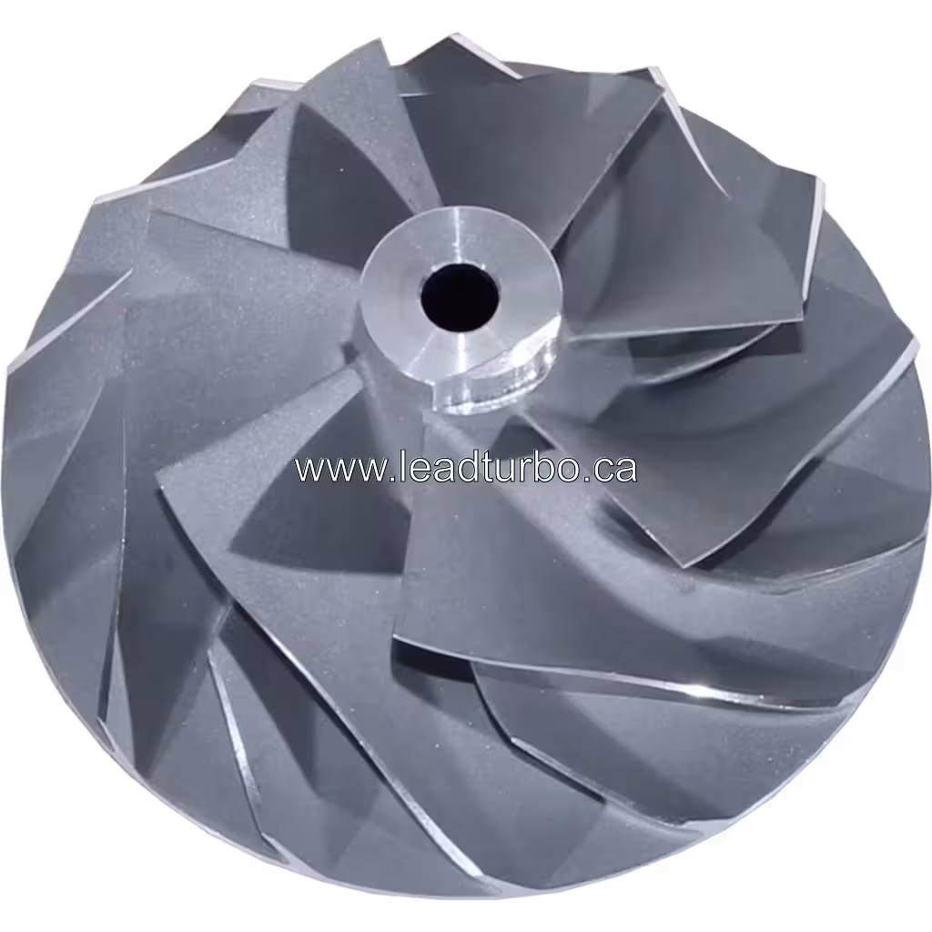 Roue de compresseur 4027807 CW pour Turbo HX55W Cummins QSM2 QSM3 M11 45 degree view