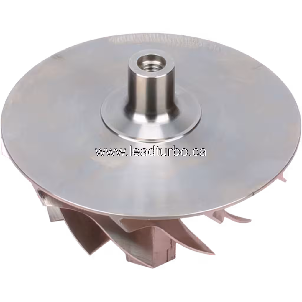 Roue de compresseur 735666-0020 pour GTB4708BLN (CAT 3508B) bottom 45 degree view