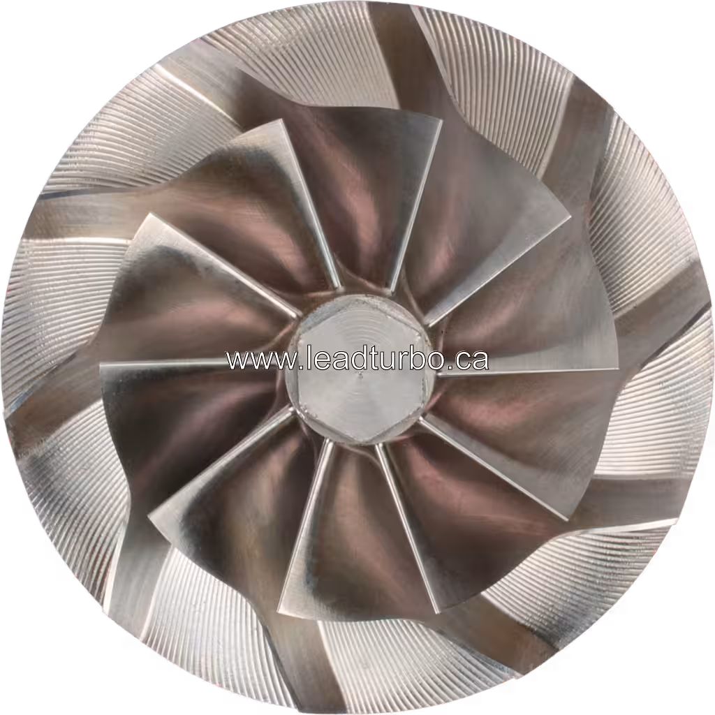 Roue de compresseur 735666-0020 pour GTB4708BLN (CAT 3508B) top view