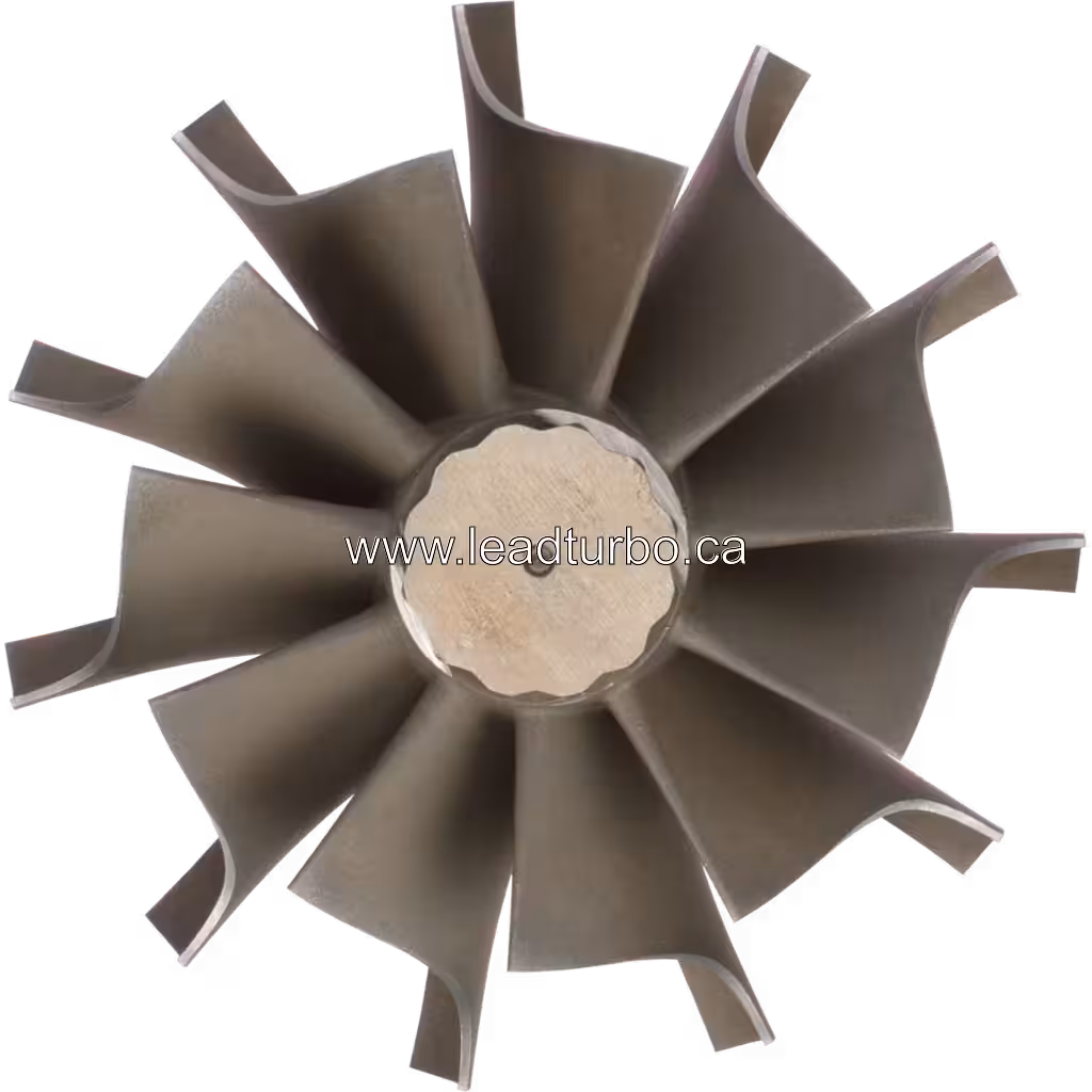 Roue de turbine 2843427 TW pour turbo HX83 Cummins QSK60 Marine top view