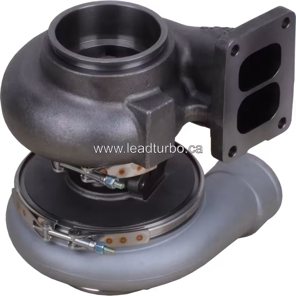 Турбокомпресор S400 6156-81-8170 для KOMATSU PC400-7 та SAA6D125E-3 bottom 45 degree view