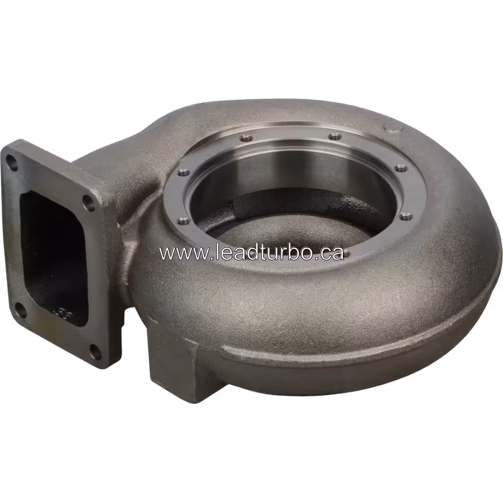 Turbine housing 3522914A HC5A vista inferior, apertura circular mecanizada