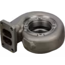 Vue de bas de la turbine housing MAN 0826F avec section hexagonale extérieure