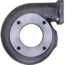 Turbine housing FOR 3524689 TH avec flange à deux ports et finition mate
