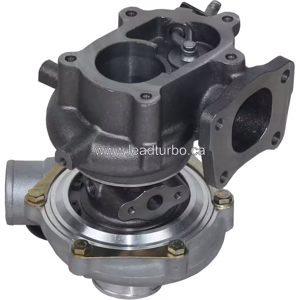 Turbo 700716-5009 GT2560S para Isuzu NPR 4HE1XS bottom 45 degree view