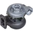 Vista frontal del turbo reemplazo AR100241