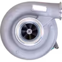 Detalle del alojamiento del turbo HX52