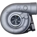 Vista frontal del turbocompresor 2674A177 S1B para Perkins 704-30T