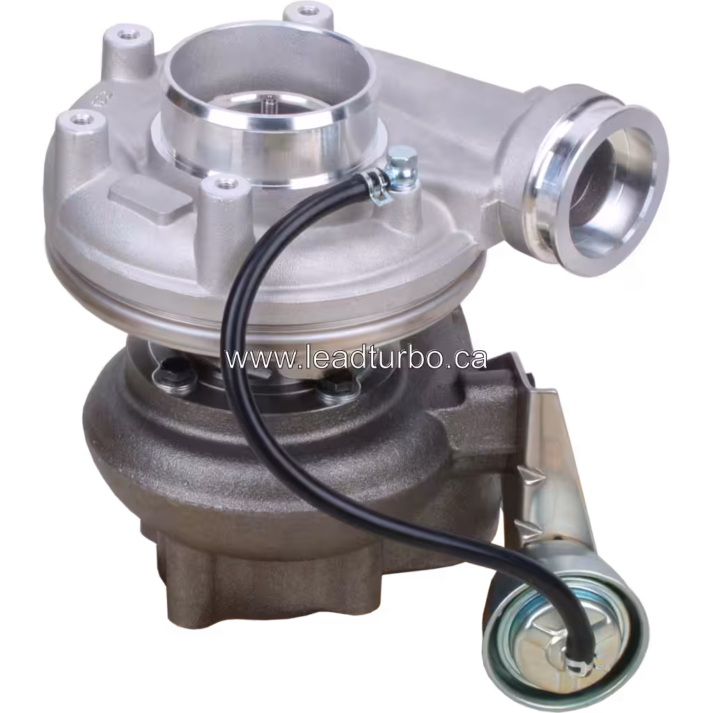 Vista replacement do turbo D6E com carcaça do compressor e atuador externo