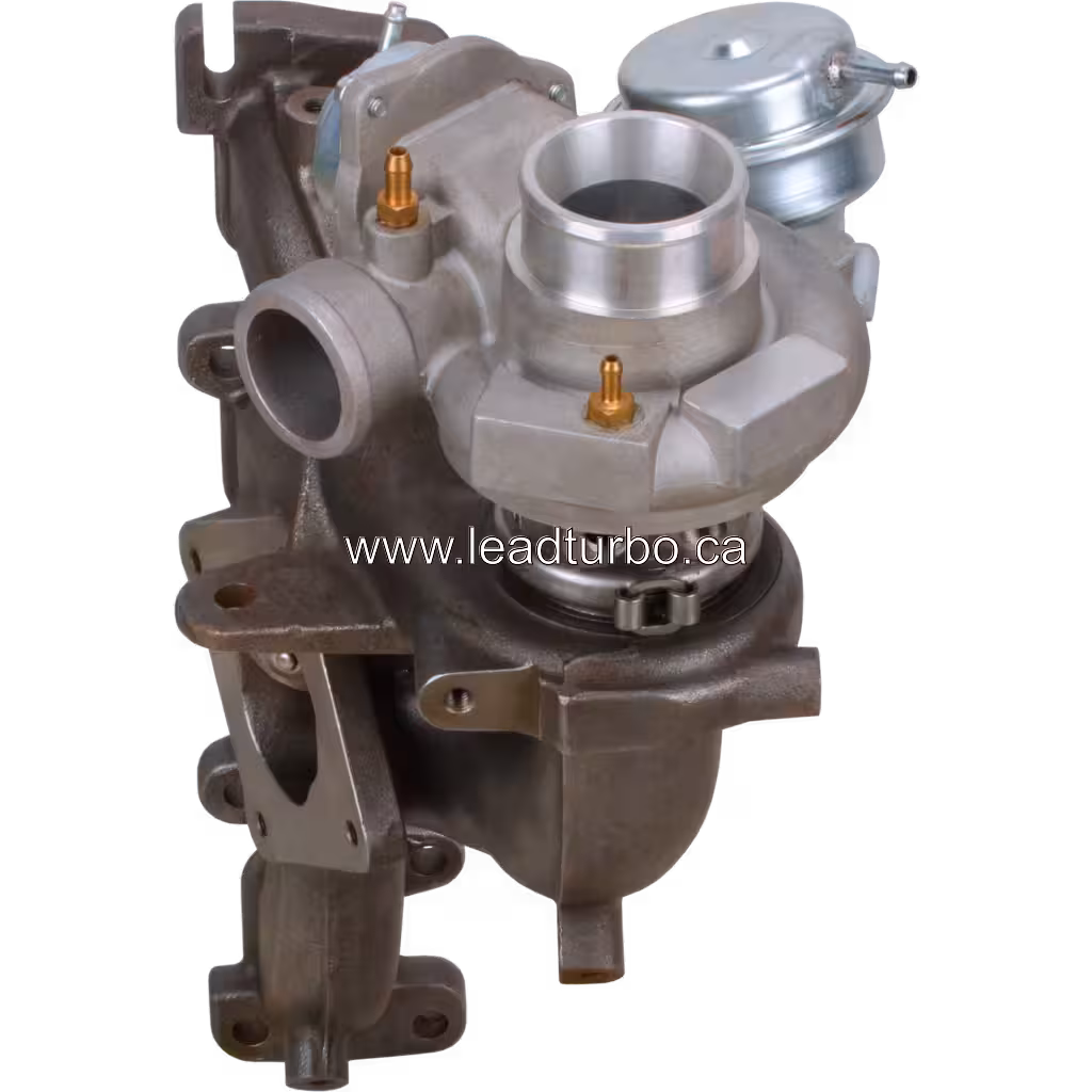 Vista lateral del turbocompresor aftermarket para motor EDV