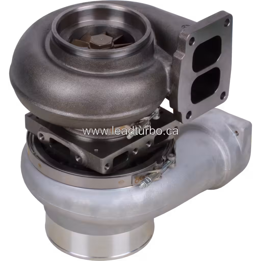 Turbocompresseur 107-2061-K S4DCL031 pour CAT D8N et moteur 3406 bottom 45 degree view