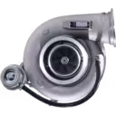 Vue avant du turbocompresseur 3792809H HX55W avec boîtier compresseur argenté