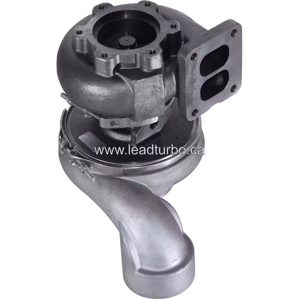 Turbocompresseur S400 318294 pour Renault Truck aftermarket Route Kerax bottom 45 degree view