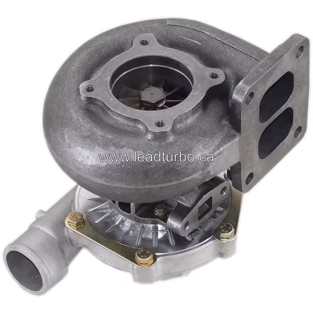 Turbosprężarka 466573-5001 TB4142 do Nissan NE6T bottom 45 degree view