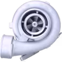 Turbosprężarka 710224-5 TV48 widok z przodu do Daewoo DS2842LE