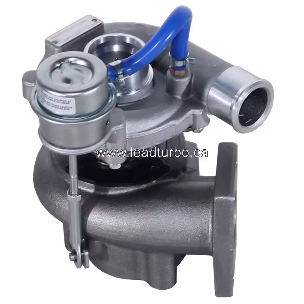 Turbosprężarka aftermarket Perkins 1103A widok boczny i uchwyty