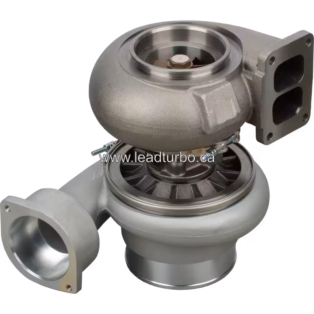 Турбокомпресор 0R9899 GT5002 для CAT 980G D8R 980X D8N (CAT 3406W) bottom 45 degree view