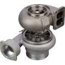 0R9899 Turbocharger side view with actuator
