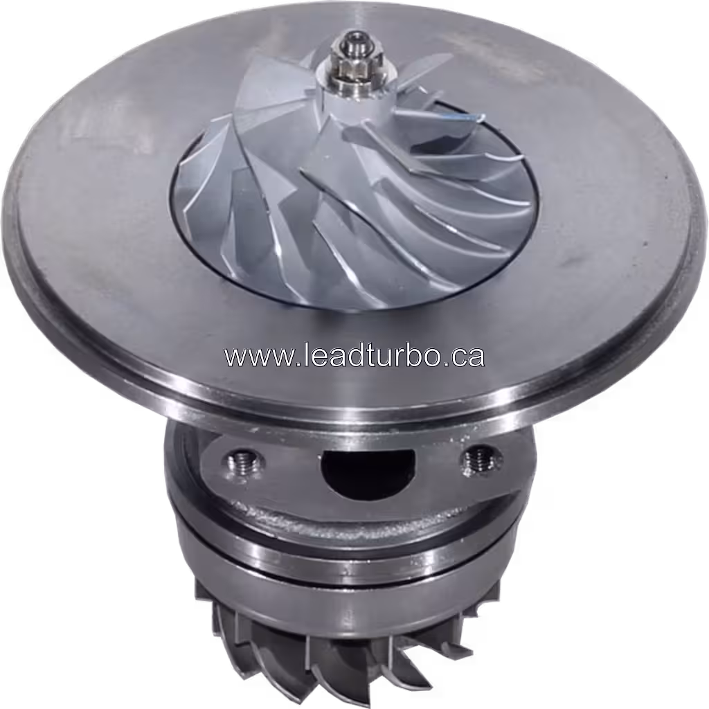 3538421 HX35W Turbocharger Core for Cummins 6BTAA 45 degree view