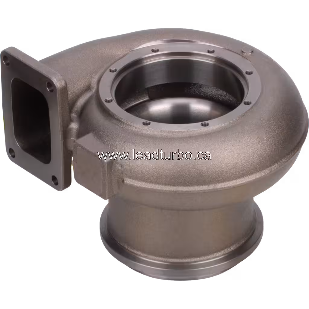 Корпус турбіни 3593643 TH для турбокомпресора HX83 (Cummins QSK60) bottom 45 degree view