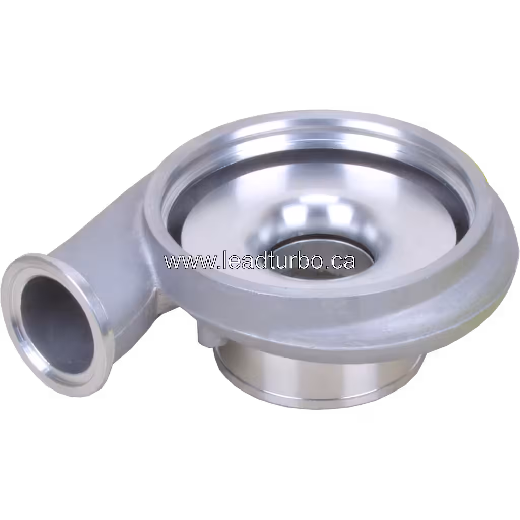 Корпус компресора турбокомпресора 3597180 CH (HX35W) для IVECO bottom 45 degree view