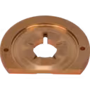 FOR 3767935 TB HX80 turbo part bottom view with flat edge and notches