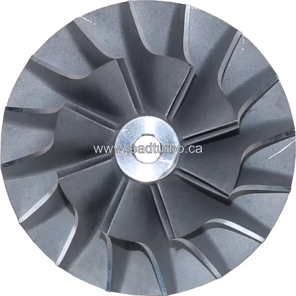 408105-0166 CW Compressor Wheel Replacement for John Deere 6466 TO4B87 top view