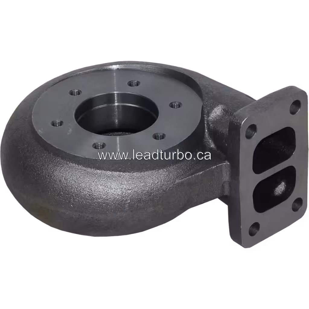 410424-0102 Turbine Housing TO4E10 Turbocharger (Volvo TD71G) 45 degree view