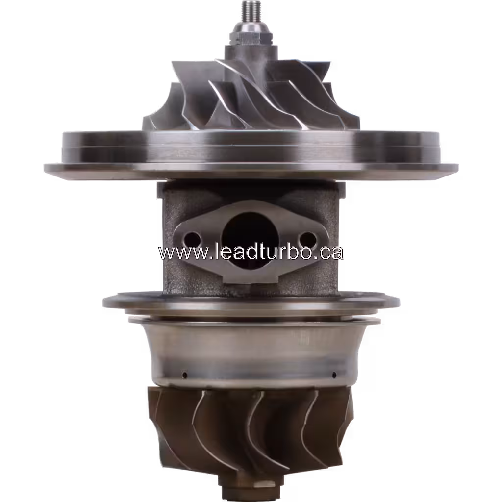 Front view of 451491-0002 BTG7506 turbo core showing central housing and bearing plates