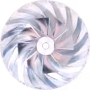 Aftermarket HE500VG Compressor Wheel Side View