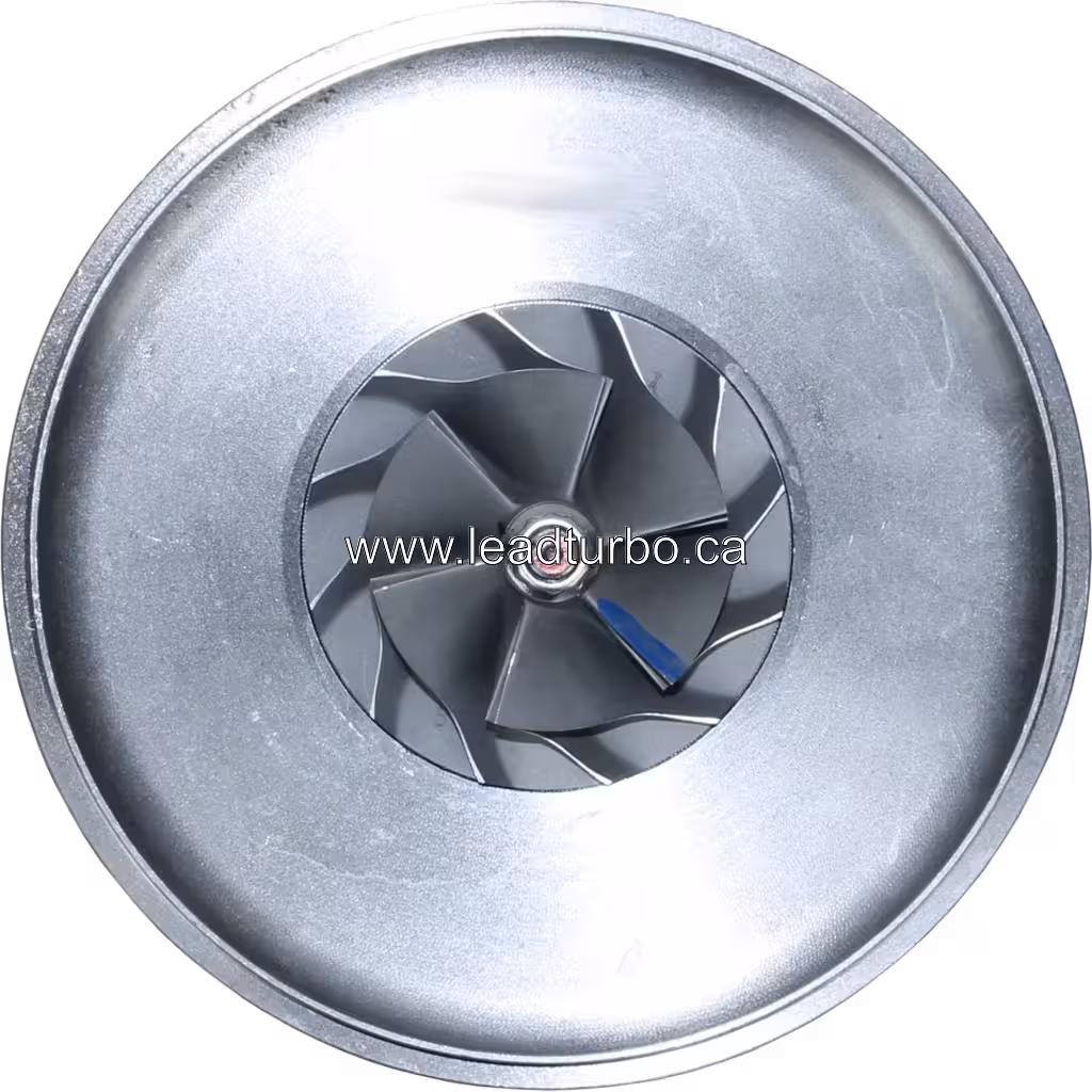 Core FOR 14201-Z5700 для Nissan FE69 (VD48): вид спереду, компресорне колесо та корпус