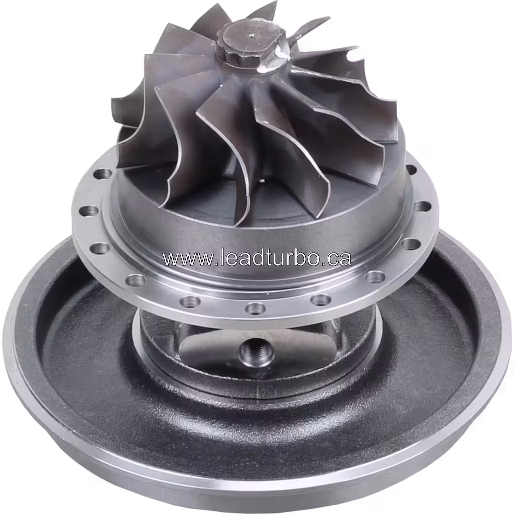 Vista inferior do core 3594200 HX80 com roda de turbina preta