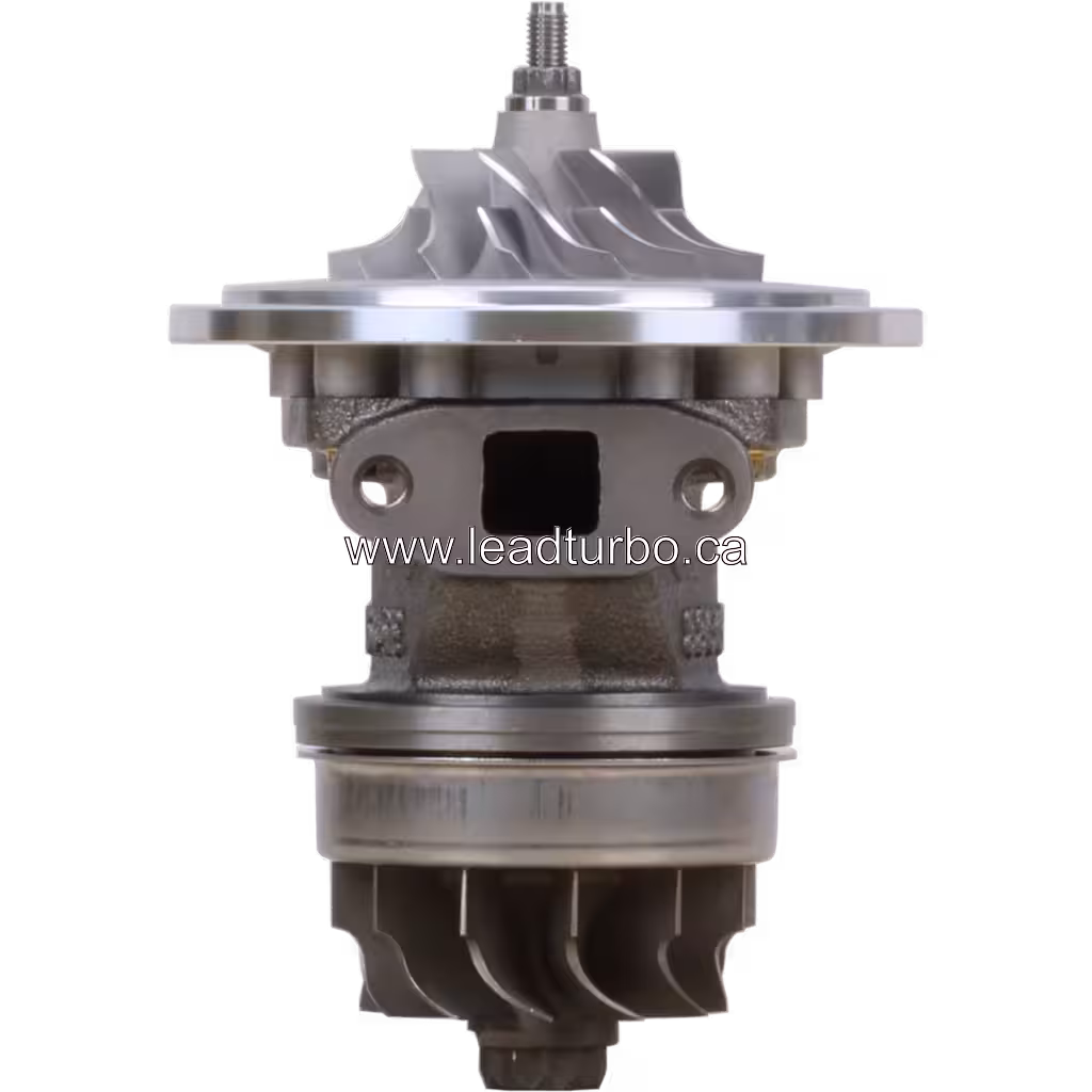 Vista frontal do Core H1C FOR 3802290 com rodas de compressor e turbina