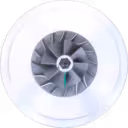 Core turbosprężarki KOMATSU PC600-7 SA6D140E widok z przodu