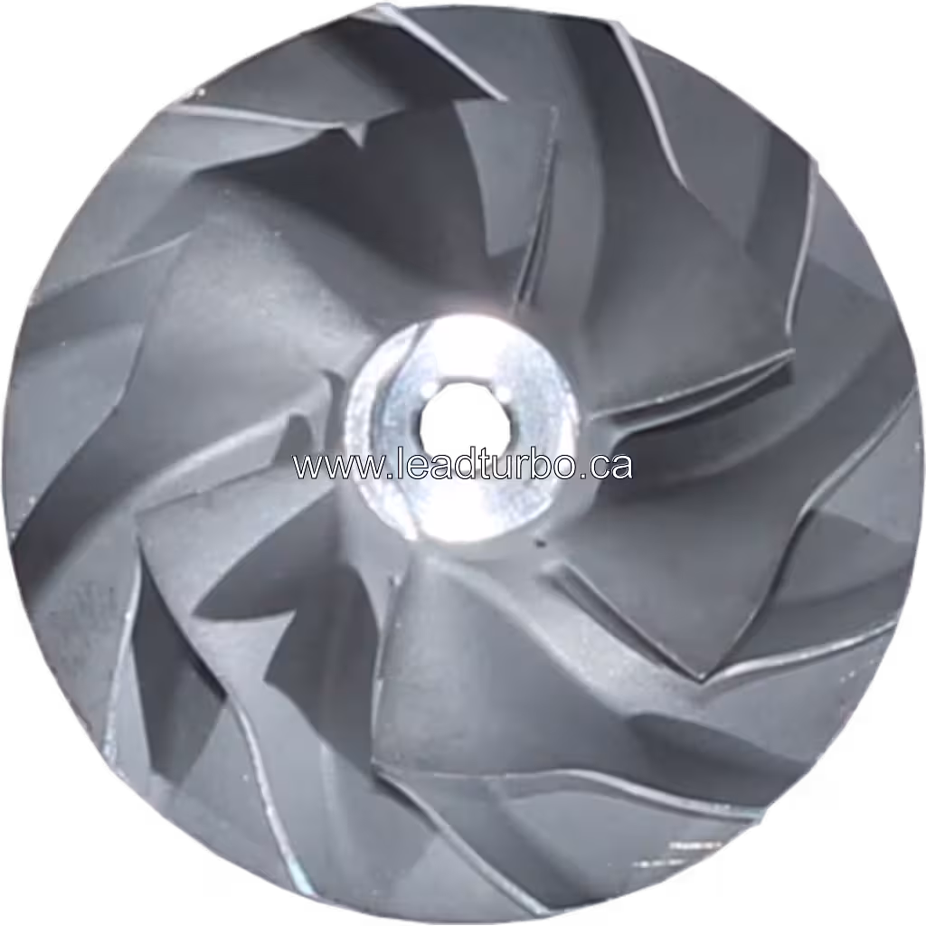 Roda compressora turbo Mitsubishi 4D56 vista frontal