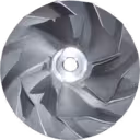Roda compressora turbo Mitsubishi 4D56 vista frontal