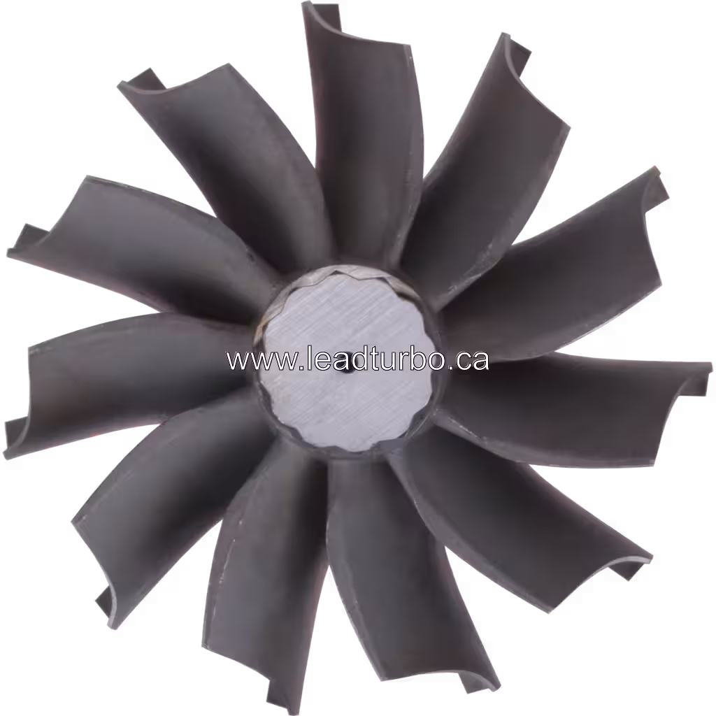 Roda de turbina para motor KTA38 detalhe
