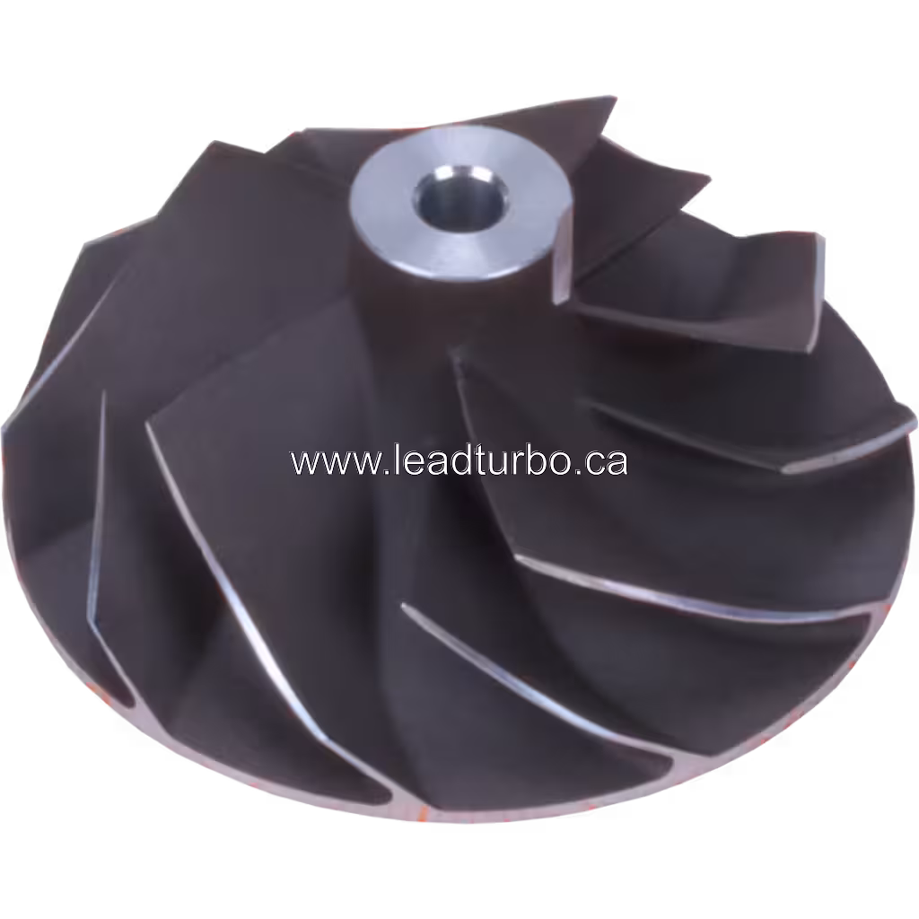 Roue de compresseur HT12-11B 047-276 CW pour Nissan Terrano QD32TI 45 degree view