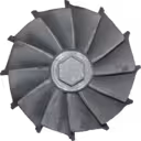 Roue de turbine radiale J96 avec hub hexagonal et arbre