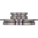 Thrust ring HX83 для Cummins QSK50 G6: фронтальний вигляд обробленого металевий кільця з центральним отвором