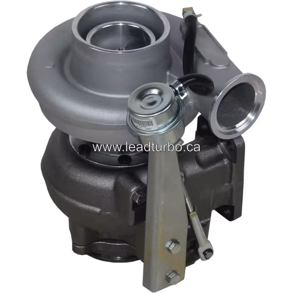 Turbosprężarka 4041405 HX40W z widocznymi portami i oznaczeniami
