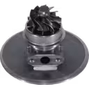 12707100000 turbo core bottom view showing turbine wheel and mounting flange