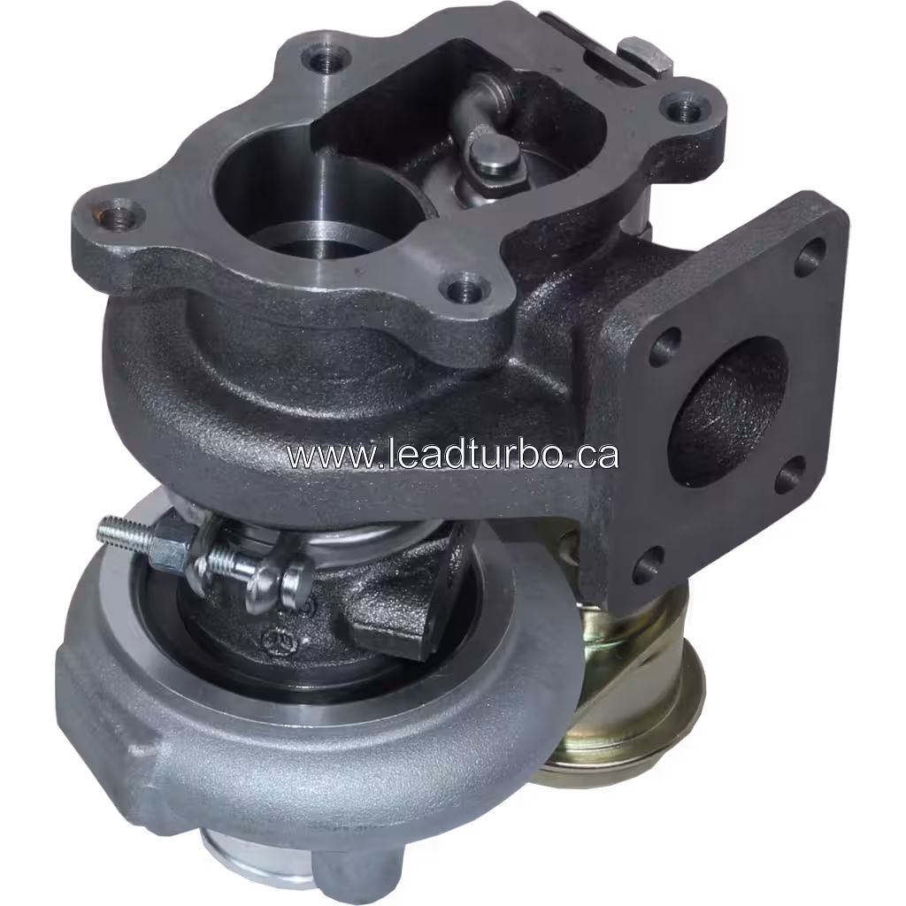 Турбокомпресор 1E013-1701-2 (TD03-07G) для Kubota V2003T bottom 45 degree view