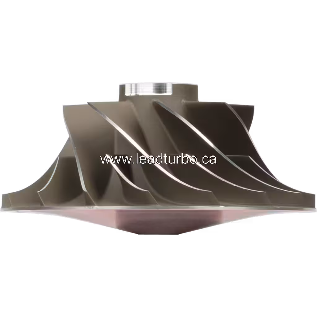 Side profile of 3593179 HX82 compressor wheel with radial blades