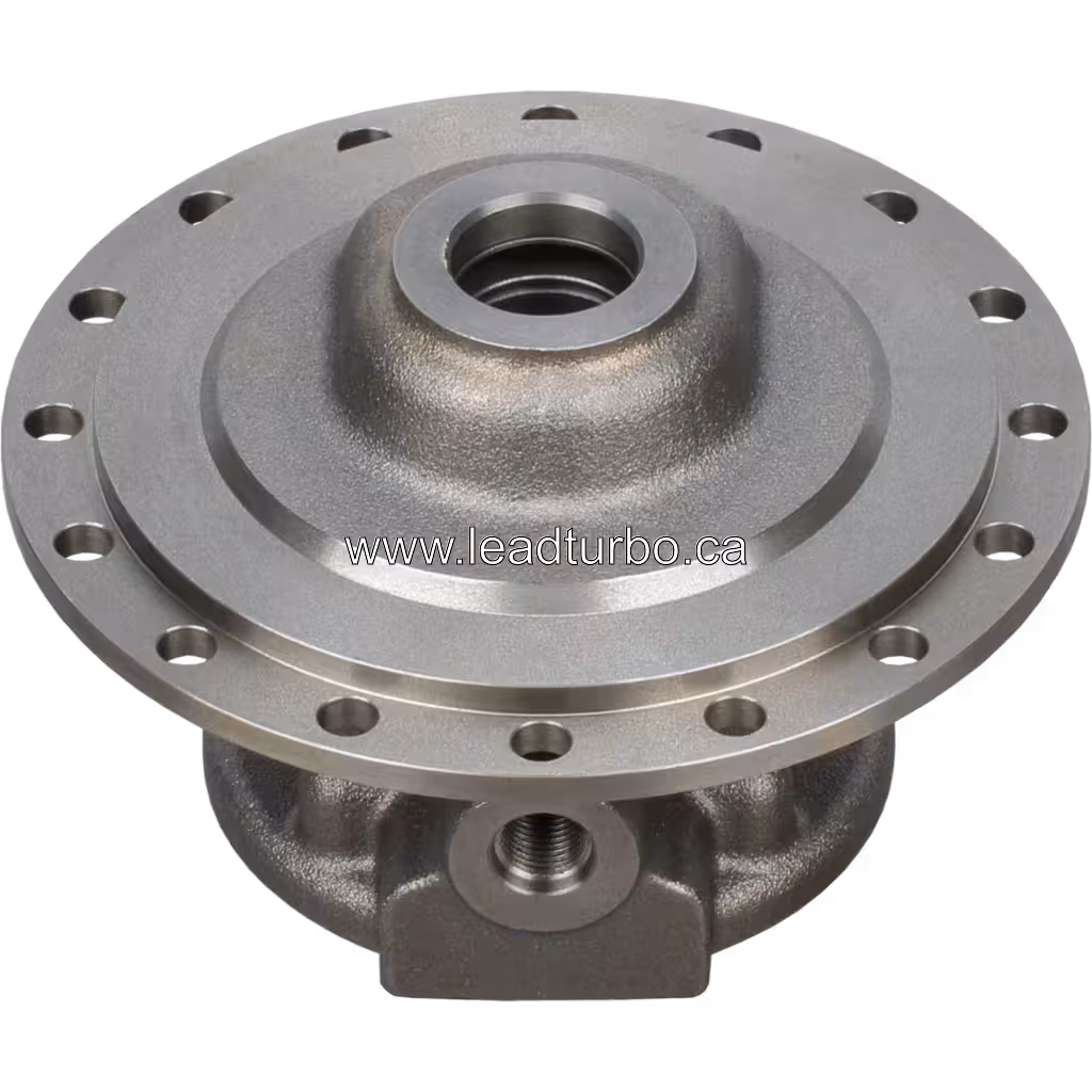 Корпус підшипника 3594331 HX82 для турбокомпресора Cummins QSK50 bottom 45 degree view