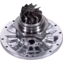 Isuzu 4HE1(CIES) turbo core bottom view showing turbine housing and fins